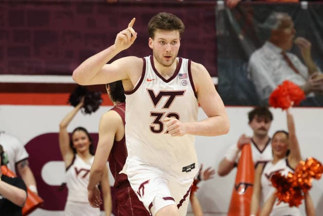 NCAA, College League, USA Basketball 2026: Boston College Vs Virginia Tech MAR 03 March 3, 2026: Virginia Tech Hokies center Christian Gurdak (32) thanks a teammate during the NCAA Mens Basketball game between Boston College Eagles and Virginia Tech Hokies at Cassell Coliseum in Blacksburg, Virginia. Greg Atkins CSM (Credit Image: Greg Atkins Cal Media) Blacksburg Va USA EDITORIAL USE ONLY Copyright: xx ZUMA-20260303_zma_c04_072.jpg GregxAtkinsx csmphotothree477247