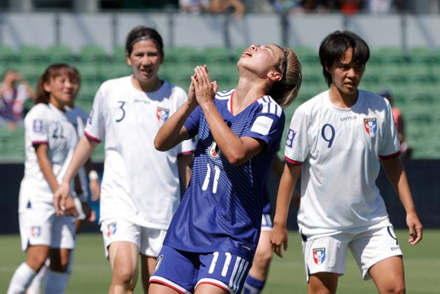 SOCCER ASIAN CUP JAPAN TAIWAN, Mina Tanaka of Japan reacts after a missed goal during the AFC Women™s Asian Cup Group C match between Japan and Taiwan at HBF Park in Perth, Wednesday, March 4, 2026. ( NO ARCHIVING, EDITORIAL USE ONLY PERTH WESTERN AUSTRALIA AUSTRALIA  Copyright: xRICHARDxWAINWRIGHTx 20260304167035985447