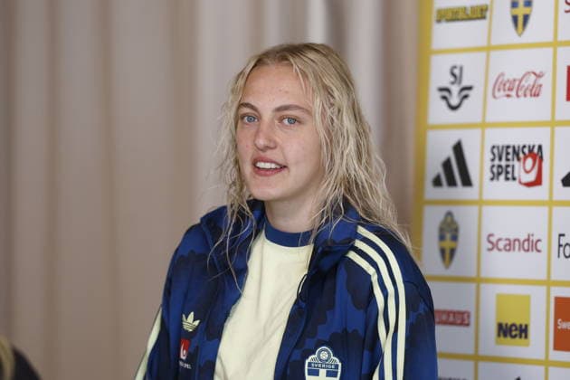 REGGIO CALABRIA, ITALY 20260304 Sweden s national team, Nationalteam captain Tony Gustavsson during Wednesday s press conference, PK, Pressekonferenz the day after the women s World Cup qualifier against Italy, at Altafiumare Resort, Reggio Calabria.