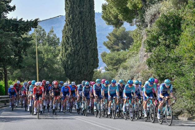 Cape Mele transit during Trofeo Laigueglia 2026, Street Cycling race in Savona, Italy, March 04 2026  Copyright: xDaniloxVigo IPAxSportx xipa-agency.netx xx IPA_72366467 IPA_Agency_IPA72366467