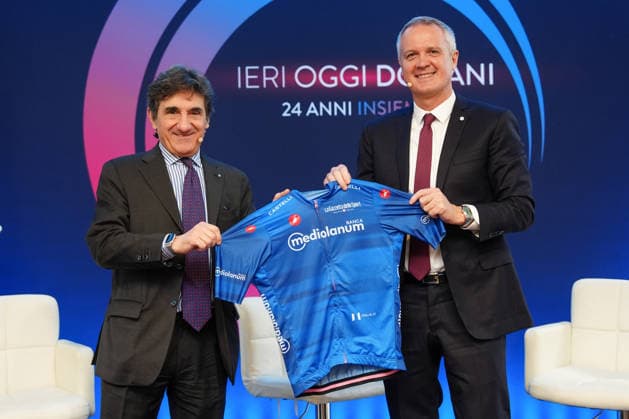Urbano Cairo e Massimo Doris a Ieri Oggi e Domani, evento di rinnovo partnership tra RCS e Mediolanum per il Giro d™Italia, Milan (Italy) March 4, 2026 (Photo Claudio Furlan LaPresse)  Copyright: xClaudioxFurlan LaPressex