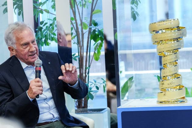 Gianni Motta a Ieri Oggi e Domani, evento di rinnovo partnership tra RCS e Mediolanum per il Giro d™Italia, Milan (Italy) March 4, 2026 (Photo Claudio Furlan LaPresse)  Copyright: xClaudioxFurlan LaPressex