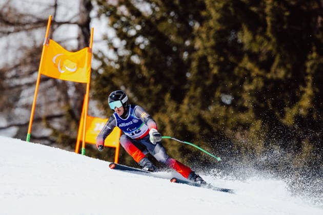 PARALYMPICS - Winter Paralympics Milano Cortina 2026 CORTINA D AMPEZZO,ITALY,04.MAR.26 - PARALYMPICS - Paralympic Winter games, Winterspiele,Spiele, Summer games Milano Cortina 2026, preview, paraski, downhill, training. Image shows Nico Pajantschitsch (AUT).  GEPAxpictures xMaticxKlansek