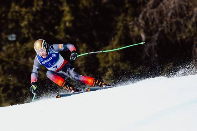 PARALYMPICS - Winter Paralympics Milano Cortina 2026 CORTINA D AMPEZZO,ITALY,04.MAR.26 - PARALYMPICS - Paralympic Winter games, Winterspiele,Spiele, Summer games Milano Cortina 2026, preview, paraski, downhill, training. Image shows Johannes Aigner (AUT).  GEPAxpictures xMaticxKlansek