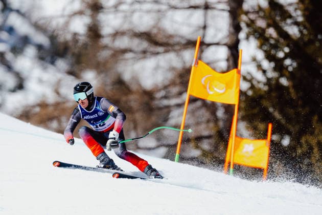 PARALYMPICS - Winter Paralympics Milano Cortina 2026 CORTINA D AMPEZZO,ITALY,04.MAR.26 - PARALYMPICS - Paralympic Winter games, Winterspiele,Spiele, Summer games Milano Cortina 2026, preview, paraski, downhill, training. Image shows Nico Pajantschitsch (AUT).  GEPAxpictures xMaticxKlansek