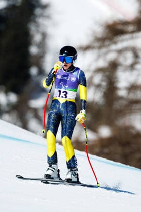 PARALYMPICS - Winter Paralympics Milano Cortina 2026 CORTINA D AMPEZZO,ITALY,04.MAR.26 - PARALYMPICS - Paralympic Winter games, Winterspiele,Spiele, Summer games Milano Cortina 2026, preview, paraski, downhill, training. Image shows Ebba Aarsjoe (SWE).  GEPAxpictures xMaticxKlansek