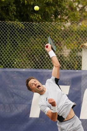 RECORD DATE NOT STATED ITF M25 Faro Men s Singles Tennis Tournament - 1st Round - Liam Broady (GBR) vs Francisco Rocha (POR), Faro, Portugal. March 4th, 2026. Clube de Tenis de Faro, Faro, Portugal. Liam Broady of Great Britain during the ITF M25 Faro Men s Singles Tennis Tournament 1st Round match versus Francisco Rocha of Portugal, played in hard court with Wilson Roland Garros All Court Deca (Type 2) balls. Credit: Nuno Pires Veloso Alamy Live News. Copyright: xx