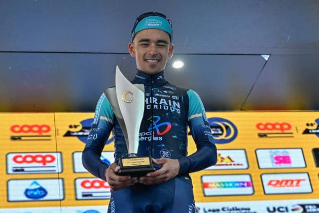 Romin Gregoire (GROUPAMA FDJ UNITED) 2Â° Classified - Santiago Buitrago (BAHRAIN VICTORIOUS) 1Â° classified - Antonio Tiberi (BAHRAIN VICTORIOUS) 3Â° classified during Trofeo Laigueglia 2026, Street Cycling race in Savona, Italy, March 04 2026  Copyright: xDaniloxVigo IPAxSportx xipa-agency.netx xx IPA_72372583 IPA_Agency_IPA72372583