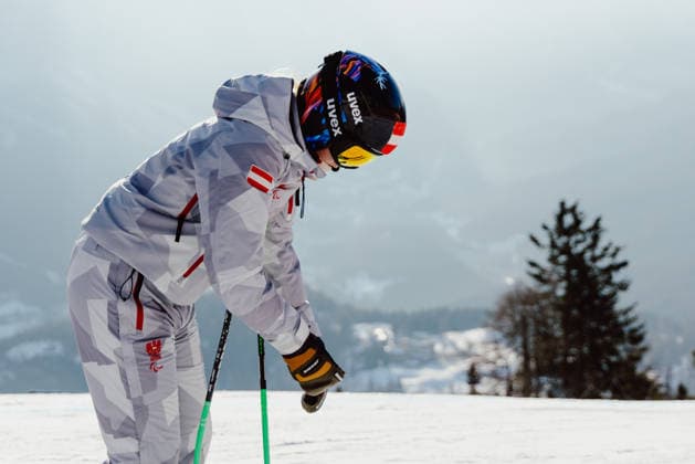 PARALYMPICS - Winter Paralympics Milano Cortina 2026 CORTINA D AMPEZZO,ITALY,04.MAR.26 - PARALYMPICS - Paralympic Winter games, Winterspiele,Spiele, Summer games Milano Cortina 2026, preview, paraski, downhill, training. Image shows Veronika Aigner (AUT).  GEPAxpictures xMaticxKlansek