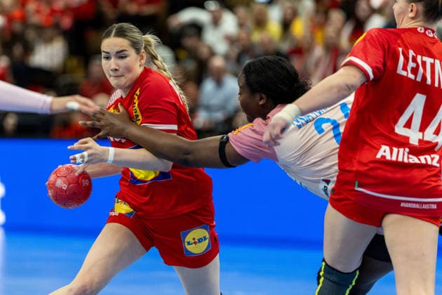 HANDBALL - EHF EURO Quali, AUT vs ESP VIENNA,AUSTRIA,04.MAR.26 - HANDBALL - EHF Women s European Championship, EM, Europameisterschaft qualification, OEHB international match, Länderspiel, Nationalmannschaft Austria vs Spain. Image shows Ana Pandza (AUT).  GEPAxpictures xPhilippxBrem