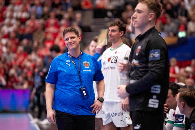 DENMARK CL Men s Handball: Aalborg Handball - Füchse Berlin Coach Nicolej Krickau, Füchse Berlin reacts in the EHF Champions League men s handball match between Aalborg Handball and Füchse Berlin at Gigantium in Aalborg on Wednesday, March 4, 2026. , Aalborg Denmark Mors Copyright: BoxAmrstrupx xRitzauxScanpix BoxAmstrupx spdk20260304-202844-L