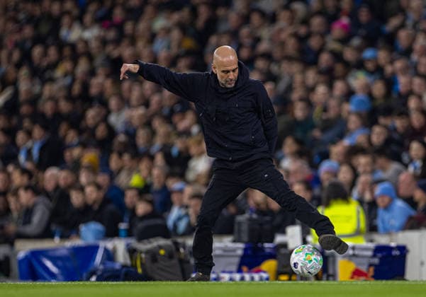 Football - FA Premier League - Manchester City FC v Nottingham Forest FC MANCHESTER, ENGLAND - Wednesday, March 4, 2026: Manchester City s head coach Josep Pep Guardiola during the FA Premier League match between Manchester City FC and Nottingham Forest FC at the City of Manchester Stadium. (Photo by David Rawcliffe Propaganda) MANCHESTER City of Manchester Stadium GREATER MANCHESTER ENGLAND  Copyright: xDavidxRawcliffex P2026-03-04-Man_City_Notts_Forest-19