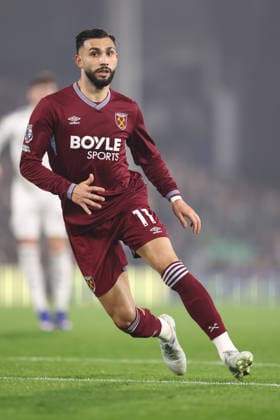 Fulham v West Ham United 04 March 2026, London - Premier League Football - Fulham v West Ham United - Valentin Castellanos of West Ham United - Photo: Jacques Feeney Offside. London UK Copyright: xJacquesxFeeneyx xOffsidexOffside