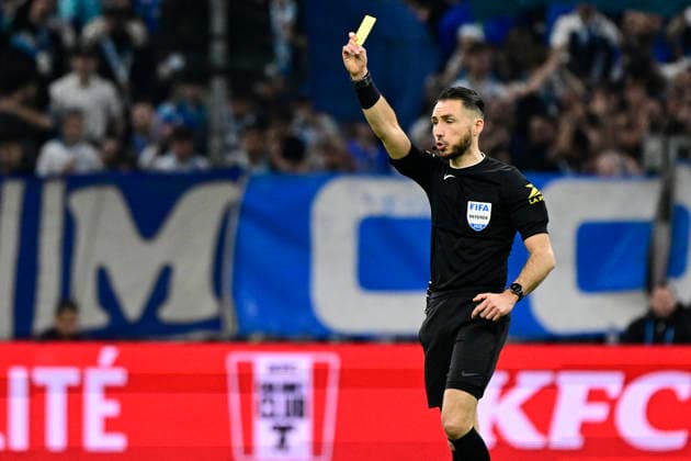 FOOTBALL : Olympique de Marseille VS Toulouse FC - Coupe de France - 04 03 2026 Referee Jeremie Pignard during the Coupe de France match between Olympique de Marseille and Toulouse Football Club on Mars 4, 2026 at the Orange Velodrome Stadium in Marseille. MarseilleFrance  Copyright: xWilliamxCannarellax