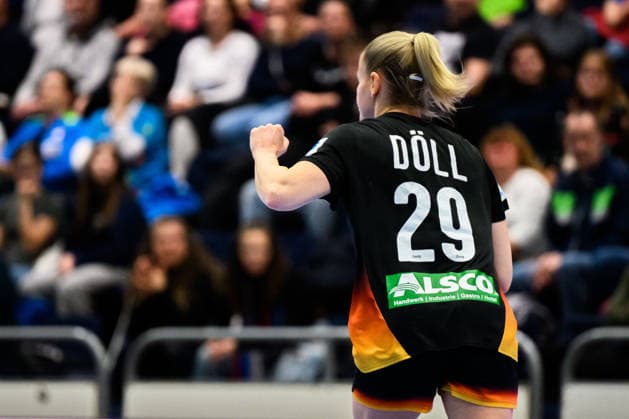 Handball, Frauen: EM-Qualifikation, Slowenien - Deutschland, 2. Runde, Gruppe 3, 3. Spieltag Antje Döll Doell (Deutschland) Celje Slowenien