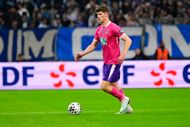 FOOTBALL : Olympique de Marseille VS Toulouse FC - Coupe de France - 04 03 2026 Charlie Cresswell (Toulouse FC) - Coupe de France match between Olympique de Marseille and Toulouse Football Club on Mars 4, 2026 at the Orange Velodrome Stadium in Marseille. MarseilleFrance  Copyright: xWilliamxCannarellax