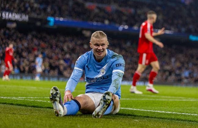 Football - FA Premier League - Manchester City FC v Nottingham Forest FC MANCHESTER, ENGLAND - Wednesday, March 4, 2026: Manchester City s Erling Haaland reacts after being denied a penalty during the FA Premier League match between Manchester City FC and Nottingham Forest FC at the City of Manchester Stadium. (Photo by David Rawcliffe Propaganda) MANCHESTER City of Manchester Stadium GREATER MANCHESTER ENGLAND  Copyright: xDavidxRawcliffex P2026-03-04-Man_City_Notts_Forest-48