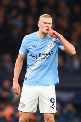 Erling Haaland of Manchester City looks dejected Manchester City v Nottingham Forest, Premier League, Football, Etihad Stadium, Manchester, UK - 04 Mar 2026Manchester Etihad Stadium United Kingdom EDITORIAL USE ONLY No use with unauthorised audio, video, data, fixture lists, club league logos or live services. Online in-match use limited to 120 images, no video emulation. No use in betting, games or single club league player publications.  Copyright: xPaulxCurrie Shutterstockx 16720019cm