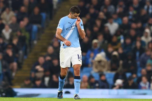 Rodri of Manchester City looks dejected Manchester City v Nottingham Forest, Premier League, Football, Etihad Stadium, Manchester, UK - 04 Mar 2026Manchester Etihad Stadium United Kingdom EDITORIAL USE ONLY No use with unauthorised audio, video, data, fixture lists, club league logos or live services. Online in-match use limited to 120 images, no video emulation. No use in betting, games or single club league player publications.  Copyright: xPaulxCurrie Shutterstockx 16720019cs