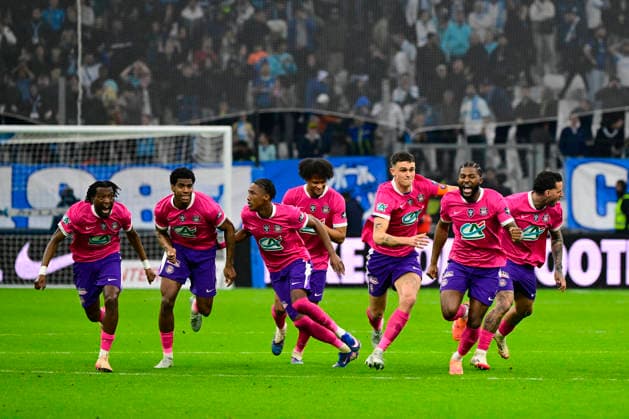 FOOTBALL : Olympique de Marseille VS Toulouse FC - Coupe de France - 04 03 2026 Joy Toulouse FC - Victory - Coupe de France match between Olympique de Marseille and Toulouse Football Club on Mars 4, 2026 at the Orange Velodrome Stadium in Marseille. MarseilleFrance  Copyright: xWilliamxCannarellax
