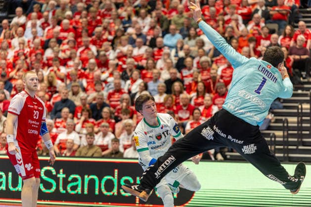Aalborg Handball v Fuchse Berlin, EHF Champions League handball, Aalborg, Denmark Aalborg, Denmark. 04th, March 2026. Nils Lichtlein (17) of Fuchse Berlin seen during the EHF Champions League match between Aalborg Handball and Füchse Berlin at Sparekassen Danmark Arena in Aalborg. Denmark, Aalborg  Copyright: xGonzalesxPhoto MadsxAndersenx