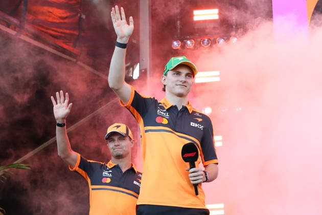 March 5, 2026: OSCAR PIASTRI of Team McLaren on stage at the Fan Forum Event at the 2026 Australian Formula 1 Grand Prix on March 05, 2026 in Melbourne, Australia - ZUMAa155 20260305_aaa_a155_011 Copyright: xChristopherxKhouryx