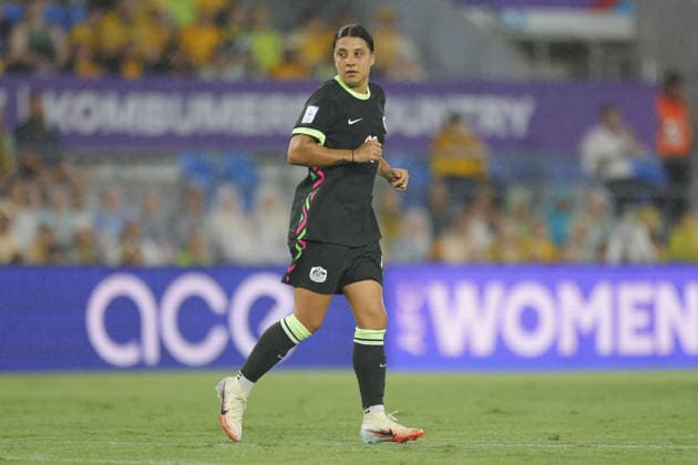 GOLD COAST, AUSTRALIA - MARCH 05 Sam Kerr (20 Australia) in action during the Womens Asian Cup match between Islamic Republic of Iran and Australia at the Gold Coast Stadium on March 05 2026 in Gold Coast, Australia Copyright: xMatthewxStarlingx xSPPx Sportspressphoto_SPR102270