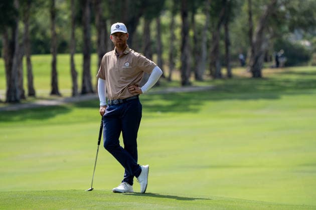 HONGKONG LIV-GOLF Zimbabwean professional golfer, Scott Vincent during a game in Fanling Golf Course where LIV Golf Hong Kong is being held in Hong Kong, March 5, 2026. NEXPHER Vernon Yuen HONG KONG