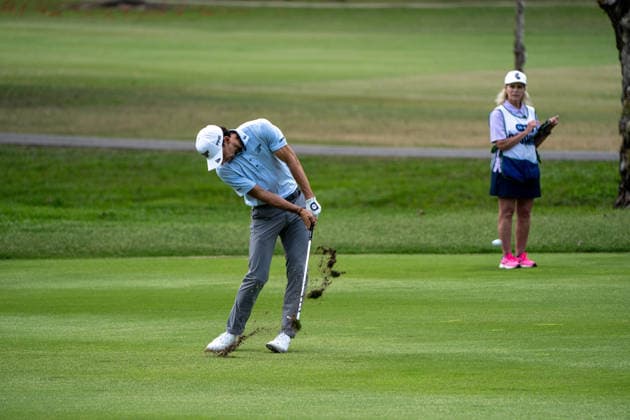 HONGKONG LIV-GOLF Chilean professional golfer, Joaquin Niemann during a game in Fanling Golf Course where LIV Golf Hong Kong is being held in Hong Kong, March 5, 2026. NEXPHER Vernon Yuen HONG KONG