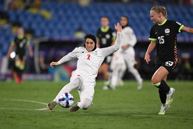 SOCCER ASIAN CUP IRAN AUSTRALIA, Atefeh Imani of Islamic Republic of Iran during the AFC Women™s Asian Cup Group A match between Iran and Australia at Cbus Super Stadium on the Gold Coast, Thursday, March 5, 2026. ( NO ARCHIVING, EDITORIAL USE ONLY GOLD COAST QUEENSLAND AUSTRALIA  Copyright: xDAVExHUNTx 20260305180422312106