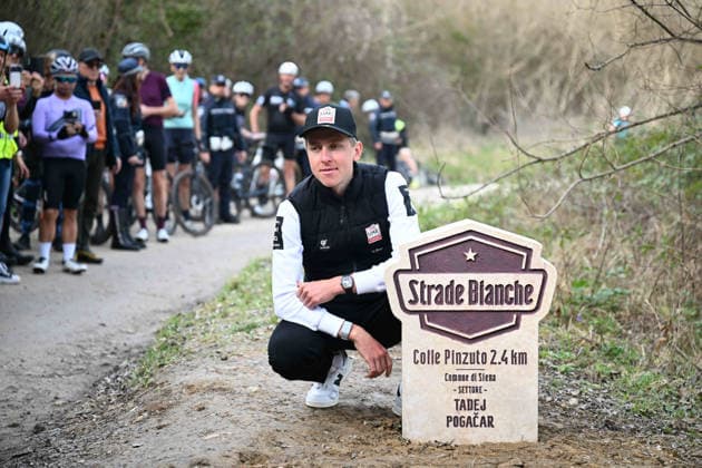05-03-2026 Allenamento Strade Bianche 2026; 2026, Uae Emirates - Xrg; Pogacar, Tadej; Colle Pinzuto; 