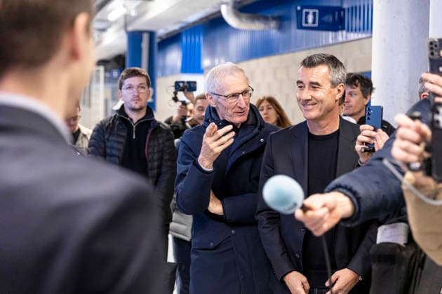 FOOTBALL : visite des coulisses et du parcours musÃ al du Stade de la Meinau Strasbourg - 05 03 26 Racing Strasbourg lancement de son Stadium Tour une visite des coulisses et du parcours musÃ al du Stade de la Meinau Marc Keller (prÃ sident du Racing)  Copyright: xelyxandroxcegarrax