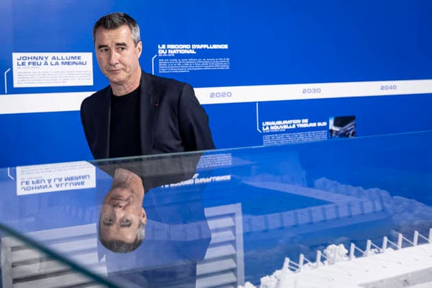 FOOTBALL : visite des coulisses et du parcours musÃ al du Stade de la Meinau Strasbourg - 05 03 26 Racing Strasbourg lancement de son Stadium Tour une visite des coulisses et du parcours musÃ al du Stade de la Meinau Marc Keller (prÃ sident du Racing)  Copyright: xelyxandroxcegarrax