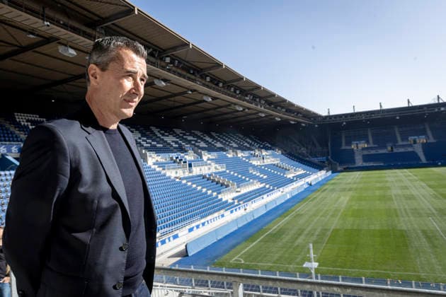 FOOTBALL : visite des coulisses et du parcours musÃ al du Stade de la Meinau Strasbourg - 05 03 26 Racing Strasbourg lancement de son Stadium Tour une visite des coulisses et du parcours musÃ al du Stade de la Meinau Marc Keller (prÃ sident du Racing)  Copyright: xelyxandroxcegarrax