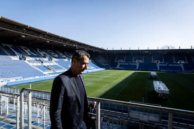FOOTBALL : visite des coulisses et du parcours musÃ al du Stade de la Meinau Strasbourg - 05 03 26 Racing Strasbourg lancement de son Stadium Tour une visite des coulisses et du parcours musÃ al du Stade de la Meinau Marc Keller (prÃ sident du Racing)  Copyright: xelyxandroxcegarrax