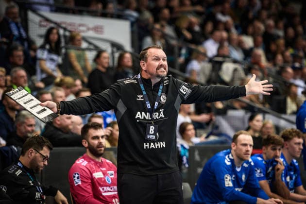 Misha Kaufmann (TVB Stuttgart, Trainer) GER, TVB Stuttgart - THW Kiel, DAIKIN HBL, Handball, Bundesliga, 24. Spieltag, Spielzeit 2025 2026, 05.03.2026 GER, TVB Stuttgart - THW Kiel, DAIKIN HBL, Handball, Bundesliga, 24. Spieltag, Spielzeit 2025 2026, 05.03.2026 Stuttgart Copyright: xSandyxDinkelackerx EP_SDR