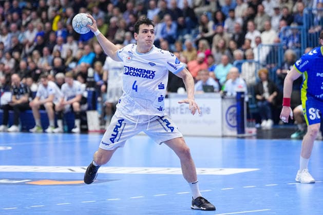 05.03.2026, xydrx, Handball, 1.HBL, VfL Gummersbach - TBV Lemgo Lippe, Schwalbe-Arena: Samuel Zehnder (TBV Lemgo Lippe 4) Photo: xYannisxDreimannxPressefotoKochx Nordrhein-Westfahlen Deutschland