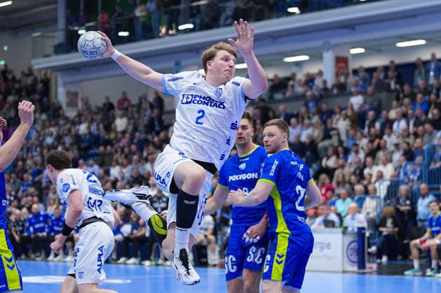 05.03.2026, xydrx, Handball, 1.HBL, VfL Gummersbach - TBV Lemgo Lippe, Schwalbe-Arena: Lukas Hutecek (TBV Lemgo Lippe 2) beim Wurf auf das Tor Photo: xYannisxDreimannxPressefotoKochx Nordrhein-Westfahlen Deutschland