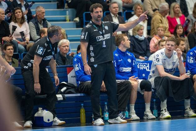 Florian Kehrmann, Cheftrainer, (TBV Lemgo Lippe), VfL Gummersbach vs. TBV Lemgo Lippe, Daikin Handball Bundesliga, Herren , 24. Spieltag, 05.03.2026 Gummersbach NRW Deutschland