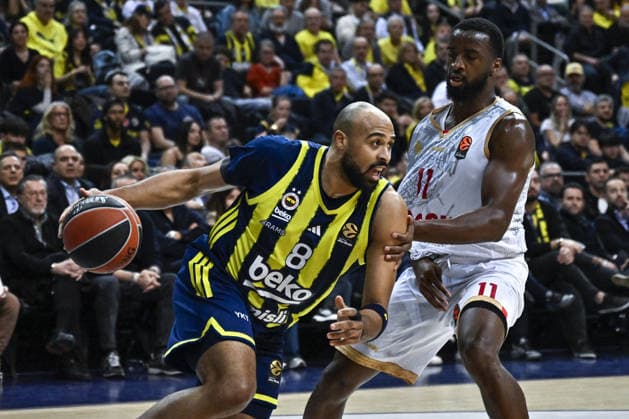 Fenerbahce Beko v AS Monaco Basket - EuroLeague ISTANBUL, TURKIYE - MARCH 5: Talen Horton (8) of Fenerbahce Beko in action against Alpha Diallo (11) of AS Monaco Basket during the EuroLeague week 30 match between Fenerbahce Beko and AS Monaco Basket in Istanbul, Turkiye, on March 5, 2026. Muhammed Enes Yildirim Anadolu Istanbul Turkey. Editorial use only. Please get in touch for any other usage.  Copyright: x2026xAnadoluxMuhammedxEnesxYildirimx