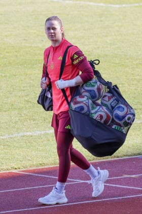 05.03.2026, xgrfx, Fussball Training , Deutsche Frauennationalmannschaft v.l. Stina Johannes (Deutsche Frauennationalmannschaft) (DFL DFB REGULATIONS PROHIBIT ANY USE OF PHOTOGRAPHS as IMAGE SEQUENCES and or QUASI-VIDEO) Dresden