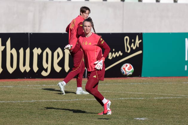 05.03.2026, xgrfx, Fussball Training , Deutsche Frauennationalmannschaft v.l. Ena Mahmutovic (Deutsche Frauennationalmannschaft) (DFL DFB REGULATIONS PROHIBIT ANY USE OF PHOTOGRAPHS as IMAGE SEQUENCES and or QUASI-VIDEO) Dresden
