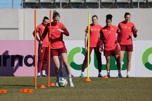 05.03.2026, xgrfx, Fussball Training , Deutsche Frauennationalmannschaft v.l. Rebecca Knaak (Deutsche Frauennationalmannschaft) (DFL DFB REGULATIONS PROHIBIT ANY USE OF PHOTOGRAPHS as IMAGE SEQUENCES and or QUASI-VIDEO) Dresden