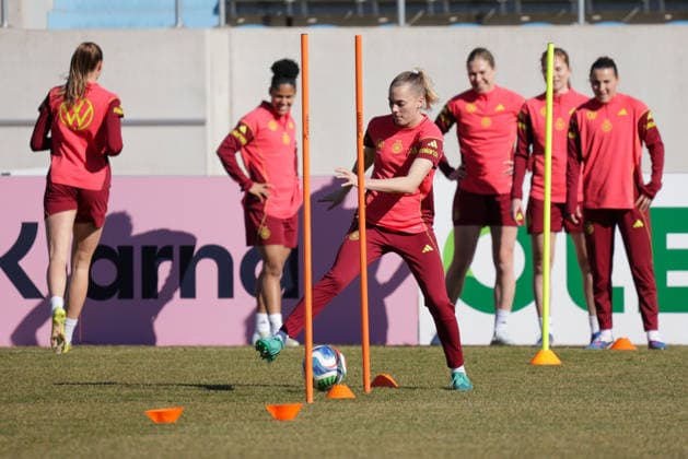 05.03.2026, xgrfx, Fussball Training , Deutsche Frauennationalmannschaft v.l. Laura Freigang (Deutsche Frauennationalmannschaft) (DFL DFB REGULATIONS PROHIBIT ANY USE OF PHOTOGRAPHS as IMAGE SEQUENCES and or QUASI-VIDEO) Dresden
