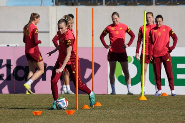 05.03.2026, xgrfx, Fussball Training , Deutsche Frauennationalmannschaft v.l. Laura Freigang (Deutsche Frauennationalmannschaft) (DFL DFB REGULATIONS PROHIBIT ANY USE OF PHOTOGRAPHS as IMAGE SEQUENCES and or QUASI-VIDEO) Dresden