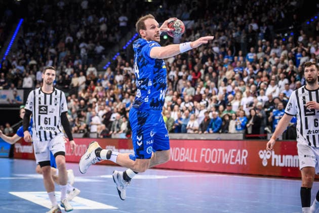 Kai Haefner (TVB Stuttgart, 34) GER, TVB Stuttgart - THW Kiel, DAIKIN HBL, Handball, Bundesliga, 24. Spieltag, Spielzeit 2025 2026, 05.03.2026 GER, TVB Stuttgart - THW Kiel, DAIKIN HBL, Handball, Bundesliga, 24. Spieltag, Spielzeit 2025 2026, 05.03.2026 Stuttgart Copyright: xSandyxDinkelackerx EP_SDR