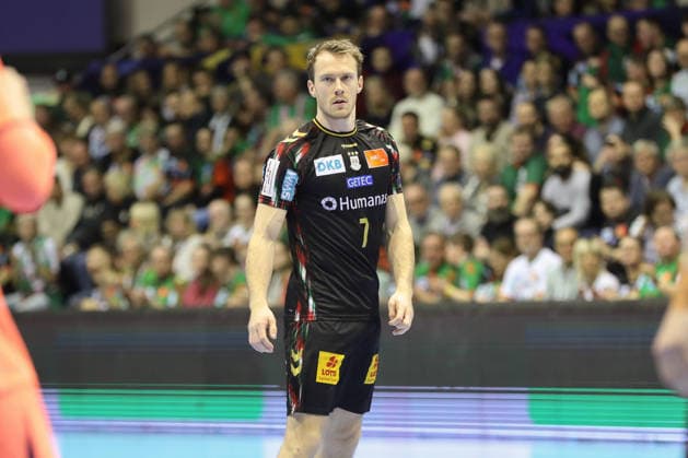 05.03.2026, xgox, Handball - EHF Champions League SC Magdeburg - FC Barcelona, Barca v.l. Felix Claar (Magdeburg, 7) Magdeburg