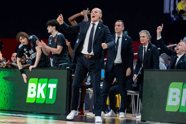 2026 Euroleague basketball Real Madrid v Virtus Bologna March 5th; 5th March 2026; Movistar Arena; Madrid, Spain; Euroleague Basketball; Spain, Real Madrid vs Virtus Bologna; Dusko Ivanovic coach Virtus Bologna Madrid Spain Basketball Copyright: xAlbaxPachecox xAgenciaxLOFx