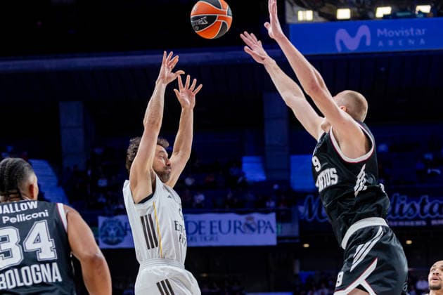 2026 Euroleague basketball Real Madrid v Virtus Bologna March 5th; 5th March 2026; Movistar Arena; Madrid, Spain; Euroleague Basketball; Spain, Real Madrid vs Virtus Bologna; Sergio Llull (Real Madrid) Madrid Spain Basketball Copyright: xAlbaxPachecox xAgenciaxLOFx