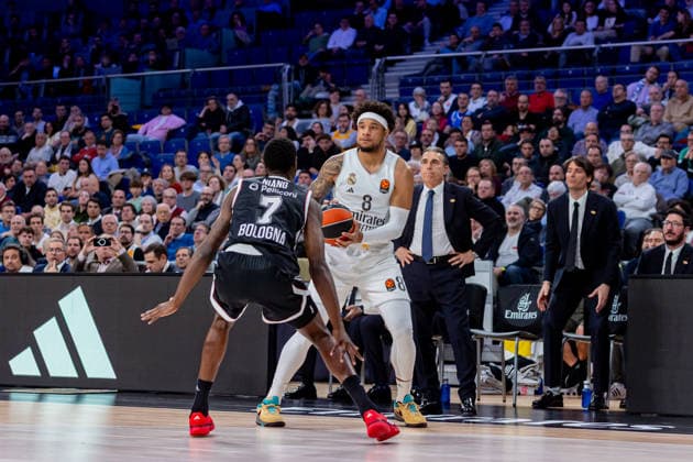 2026 Euroleague basketball Real Madrid v Virtus Bologna March 5th; 5th March 2026; Movistar Arena; Madrid, Spain; Euroleague Basketball; Spain, Real Madrid vs Virtus Bologna; Chuma Okeke (Real Madrid) Madrid Spain Basketball Copyright: xAlbaxPachecox xAgenciaxLOFx